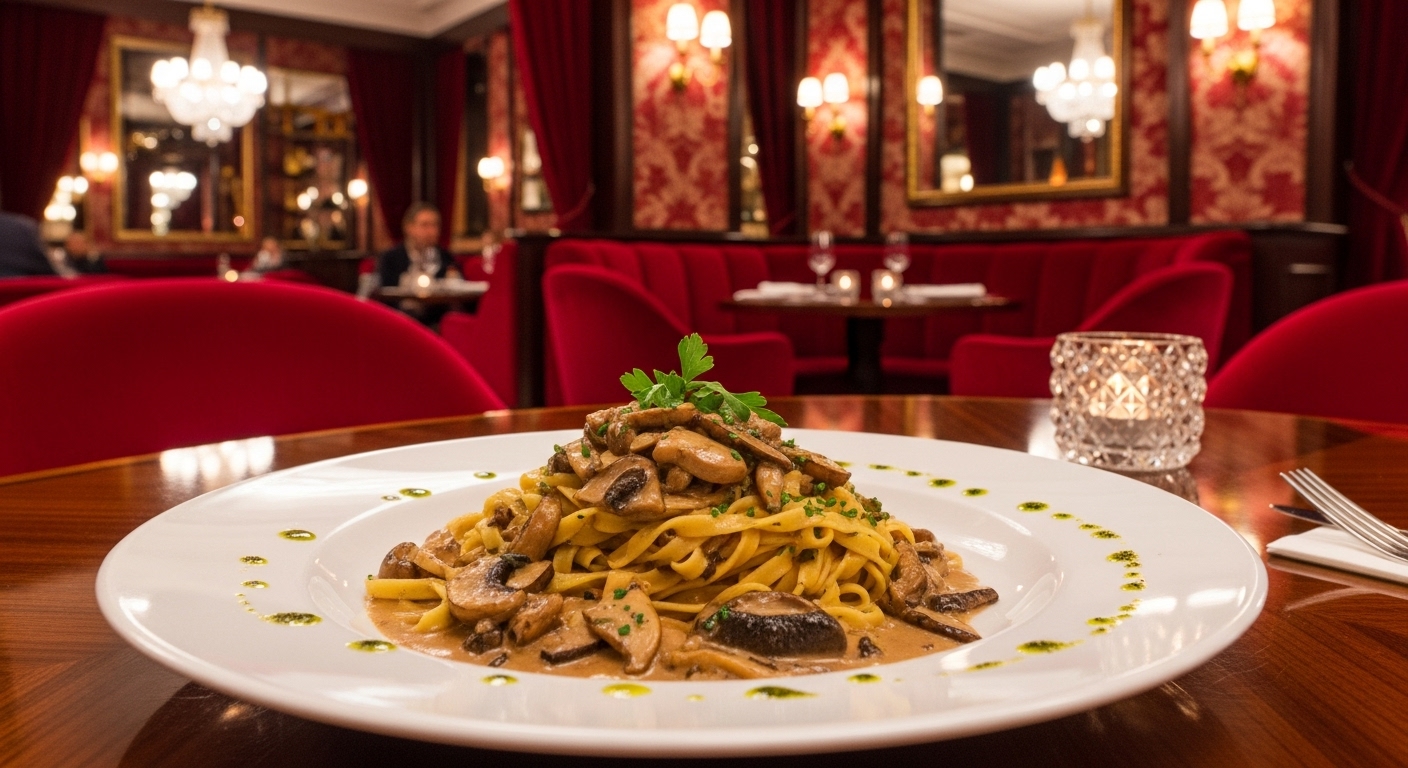 Mantar Soslu Tagliatelle